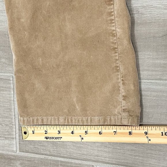Closed Baylin High-Rise Slim Fit Flare Corduroy Velvet Jeans in Cement Beige Tan - Picture 14 of 15